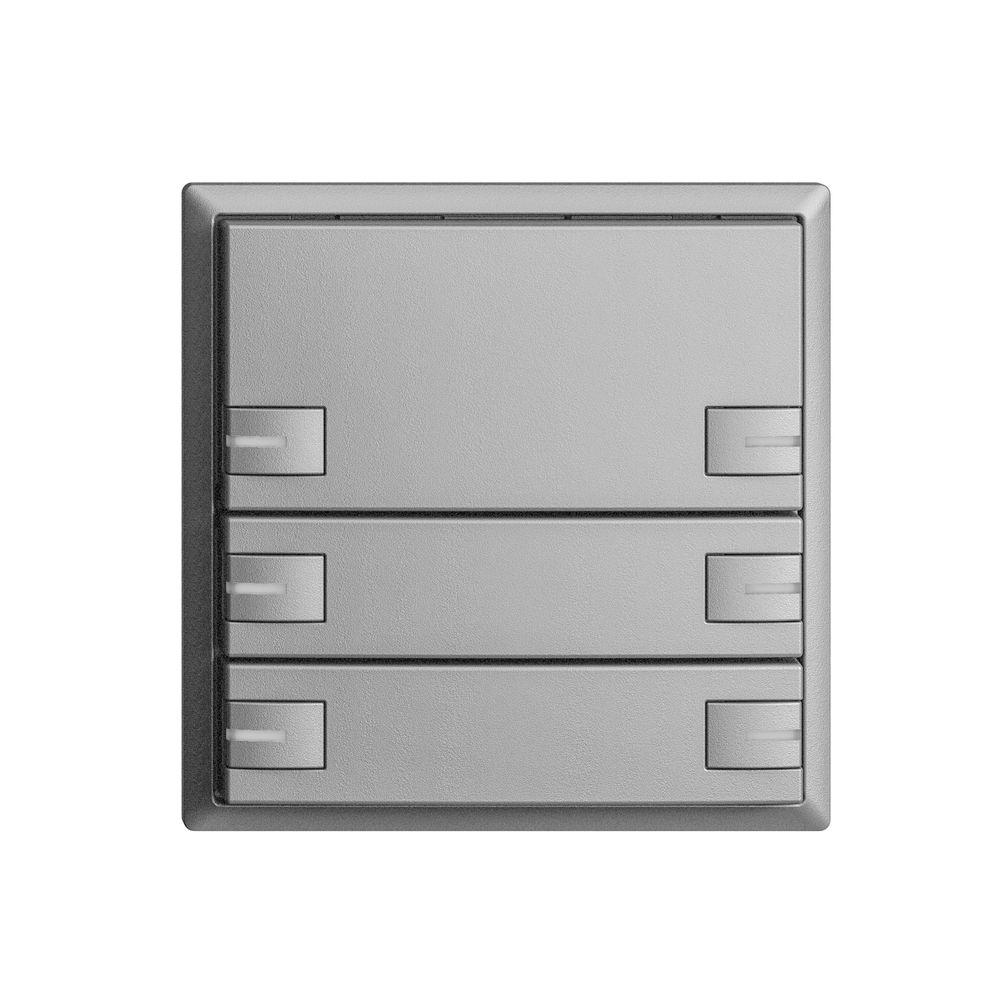 Poussoir KNX RGB EDUE, 250mW, a.LED RGB, 6×poussoir, comm.1×touche, si