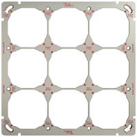 UP-Kopfzeile quadratisch 9-teilig m.SNAPFIX®-Befestigungssystem