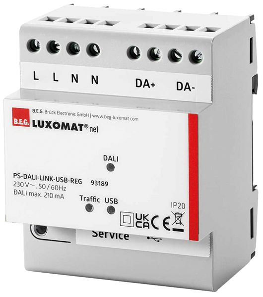 REG-Spannungsversorgung SWISSLUX PS-DALI-LINK-USB 16V 210mA 4TE
