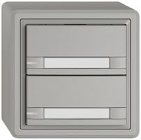 AP-KNX-Taster RGB EDIZIO.liv SNAPFIX® Temperaturfüh.RGB-LED Pap.2×T 2-Tbed.hgu