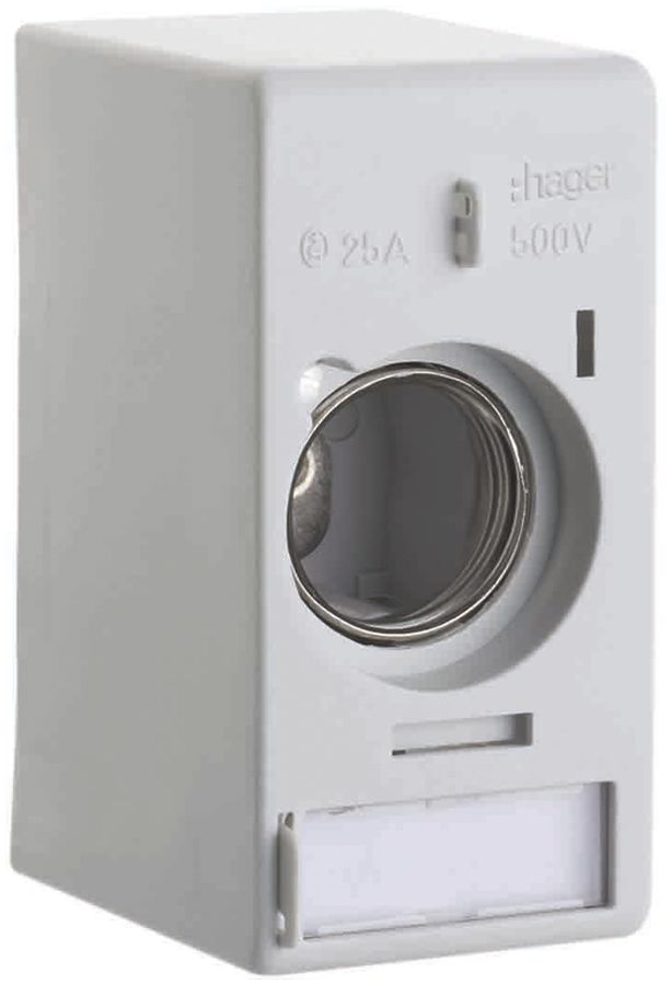 Porte-fusible AP weber.uniline 1×63A DIN3 avec capot et fixation rapide