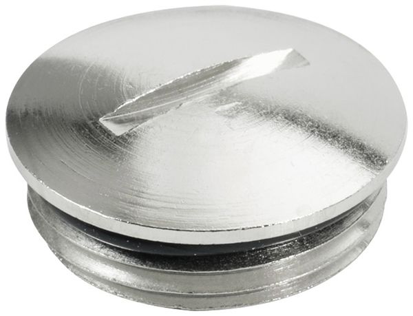 Verschlussstopfen WM VP MS65 M12 5mm Messing vernickelt