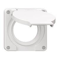 Deckel mit Klappdeckel NEVO Ø53mm ws (Dicht.ws)