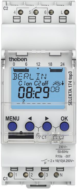 REG-Astro-Schaltuhr digital Theben SELEKTA 174 top3