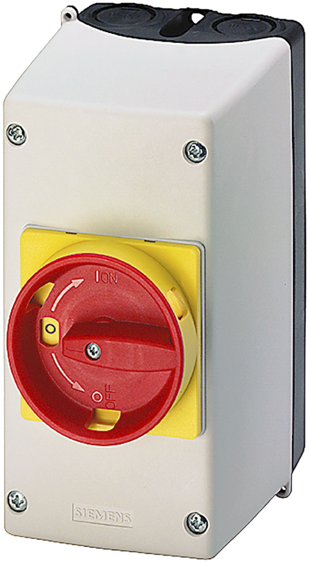 Boîtier AP Siemens 3RV1 BG S0 large avec commande rotative arrêt d'urgence 72mm