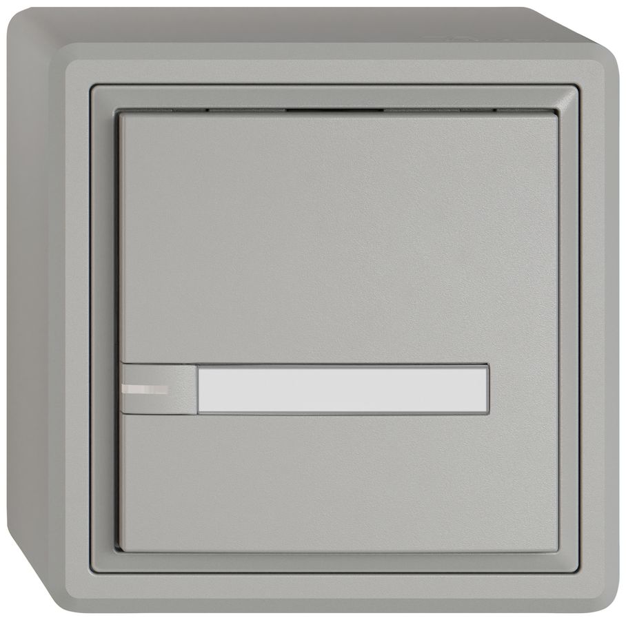 Pulsante KNX RGB AP EDIZIO.liv SNAPFIX® sensore temp.RGB-LED targ.1× com.1T grc