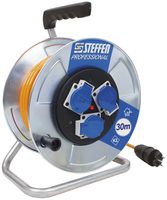 Avvolgicavo Steffen in metallo 3×T13 EPR-PUR 3×1.5mm² 30m