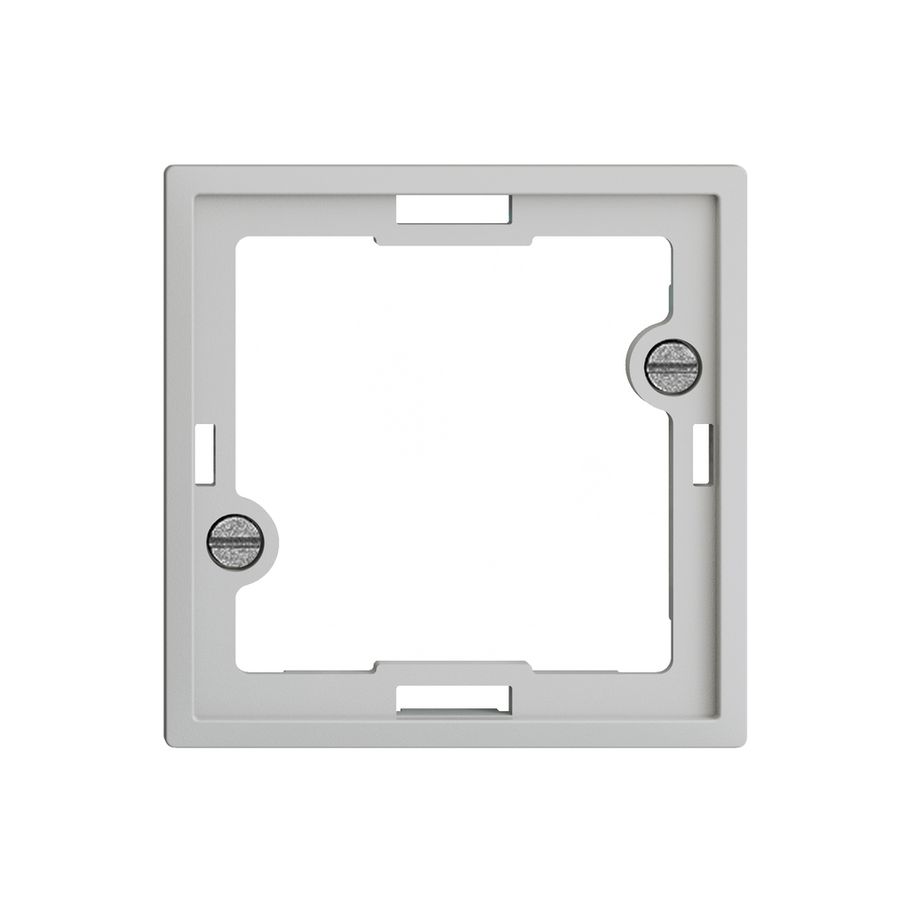 Plaque frontale EDIZIOdue gris clair pour lampe témoin plate