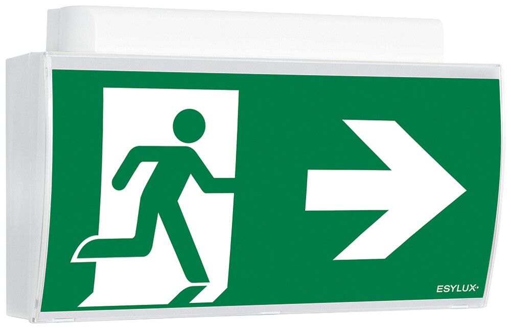 Lampada di emergenza ESYLUX SLF LEDi SC/C fissaggio murale, con accu