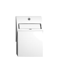 Montageset EDIZIOdue, mit Flachauslasshaube, für 2×RJ45, weiss