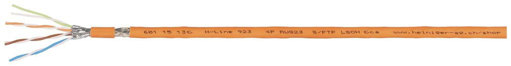 Datenkabel H-LINE 923 S/FTP 4×2×0.56 FRNC/LSZH 1000MHz Kat.7, orange, Cca