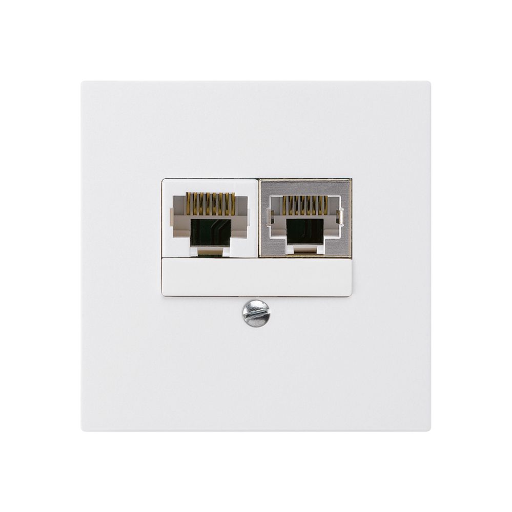 UP-Dose kallysto 2×RJ45s+u getrennt weiss