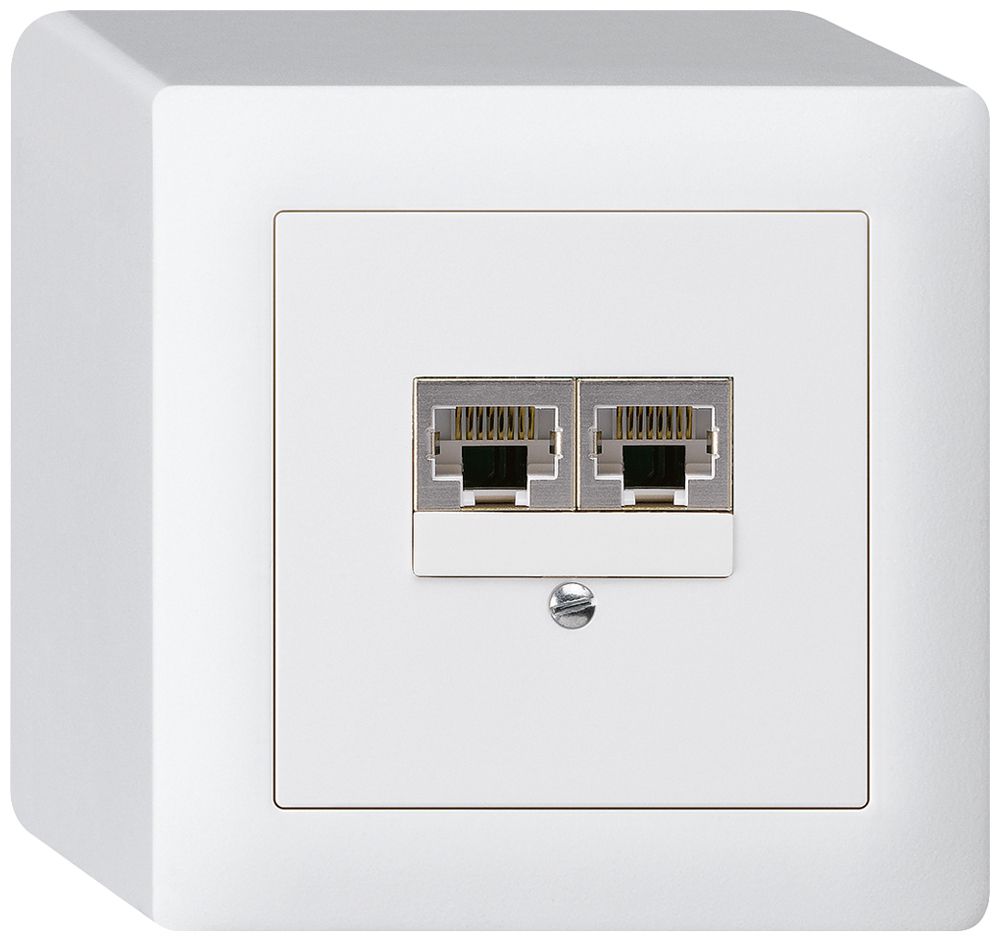 AP-Dose kallysto 2×RJ45s parallel weiss