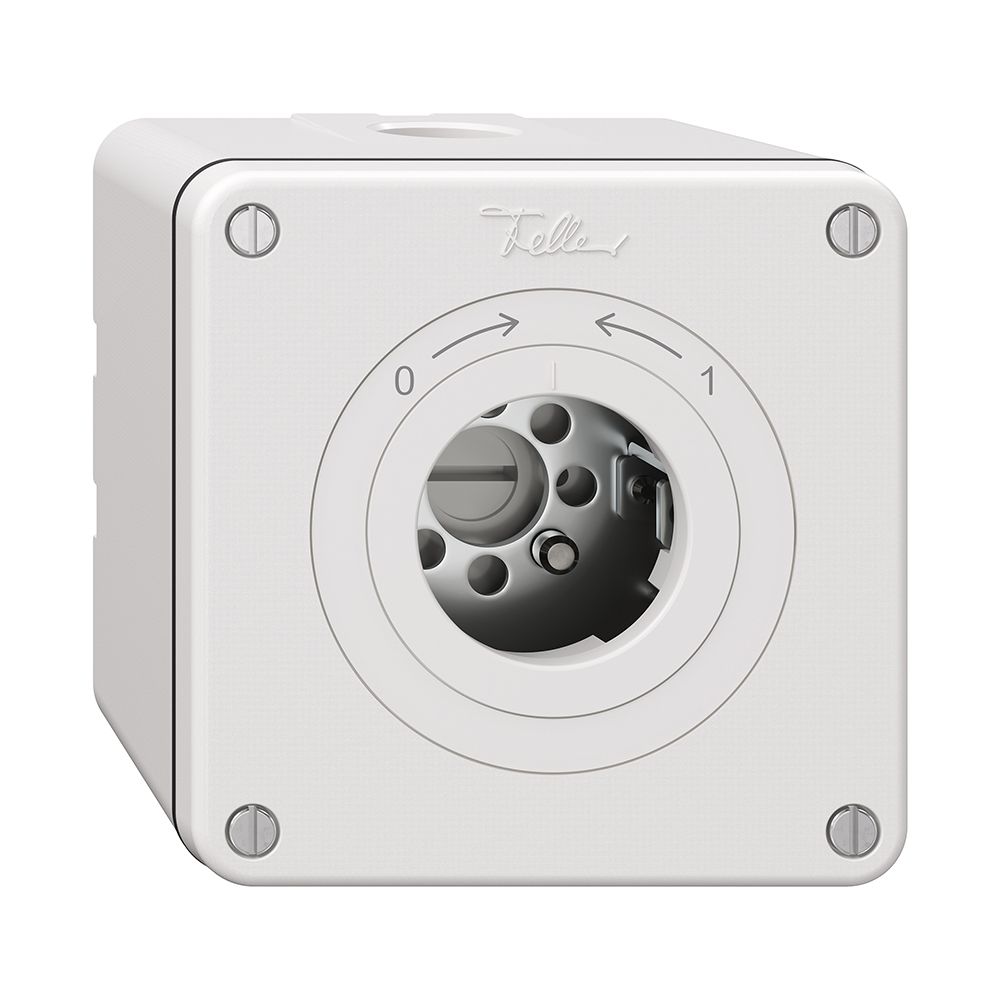 Contact pivotant NAPU NEVO, sans cylindre, KS, 0<->1, blanc