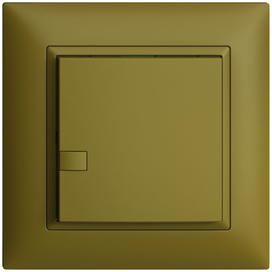 Poussoir ENC KNX 1× EDIZIOdue olive RGB sans LED