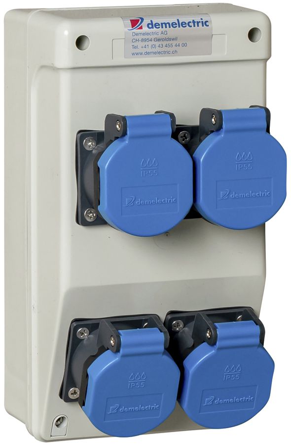 Stromverteiler DEM DB20468 16A 4×T23