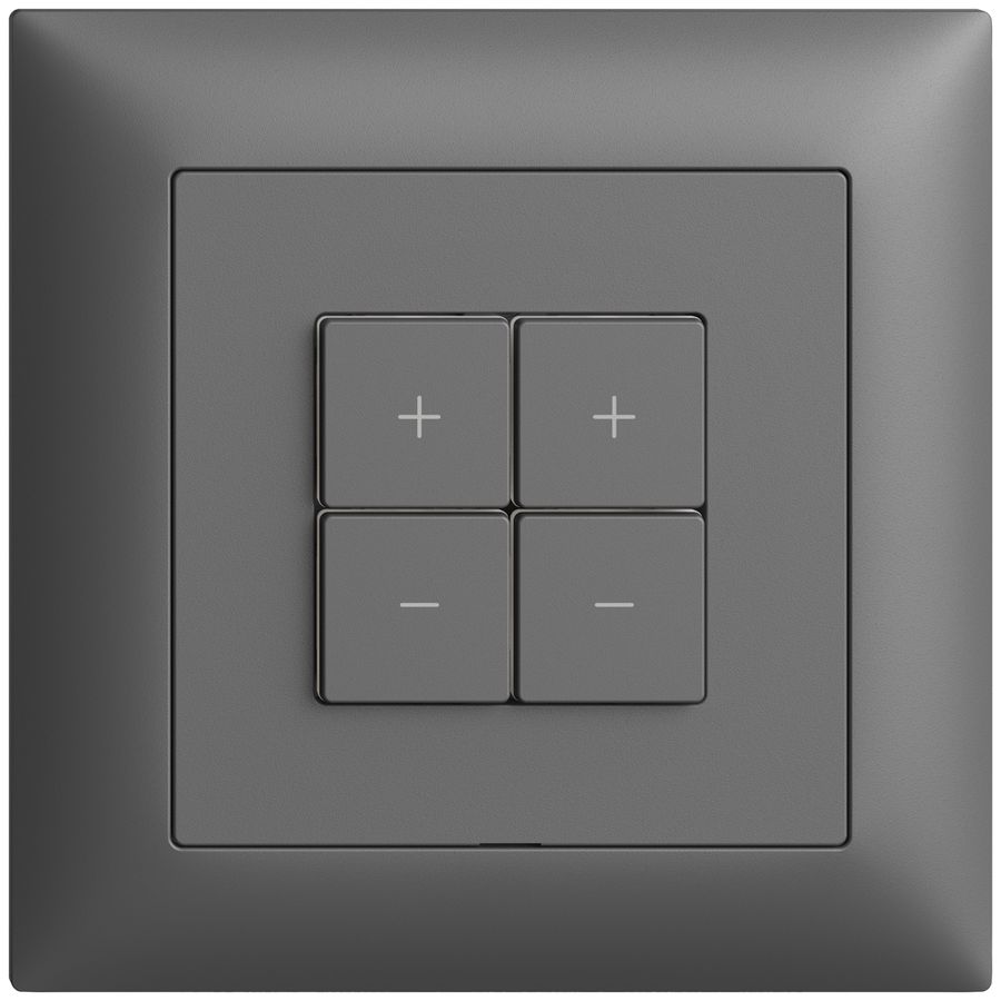 Dimmer Uni-LED INC 2K/4T Edue Wiser grigio scuro