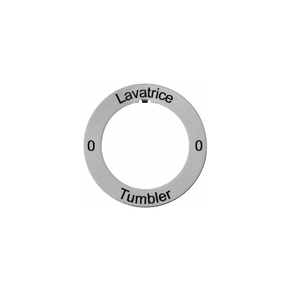 Kennscheibe 0-Lavatrice-0-Tumbler Al AG SS, GUP SS