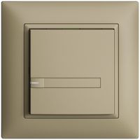 UP-Taster KNX 1-fach EDIZIOdue sand RGB mit LED mit Papiereinlage