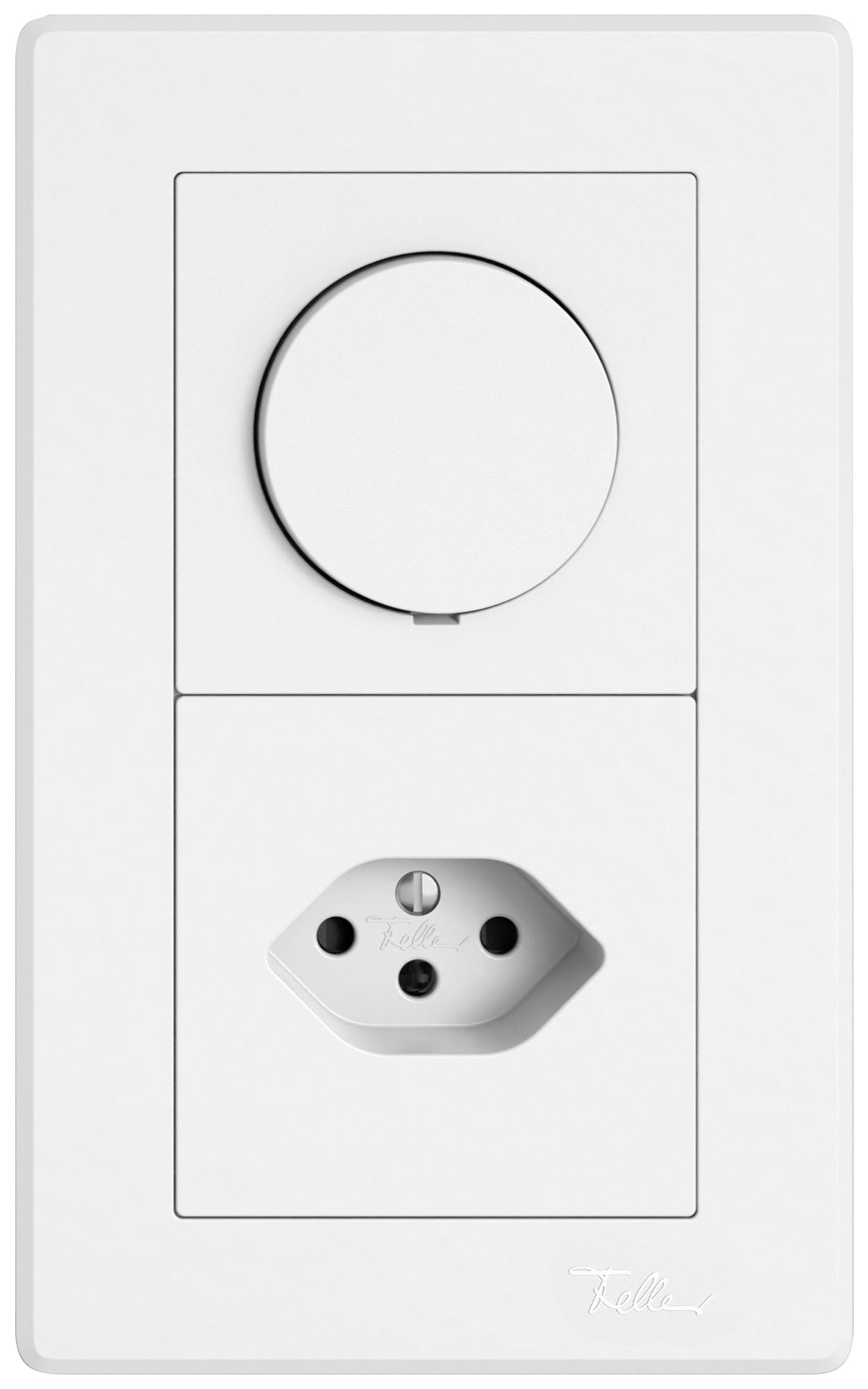 Combinazione INC EDIZIO.liv SNAPFIX® 2×1 156×96mm variatori+1×T13 bianco