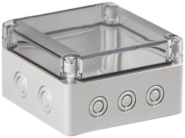 Apparategehäuse RW CUBO S 125×125×75mm SPCM transparent