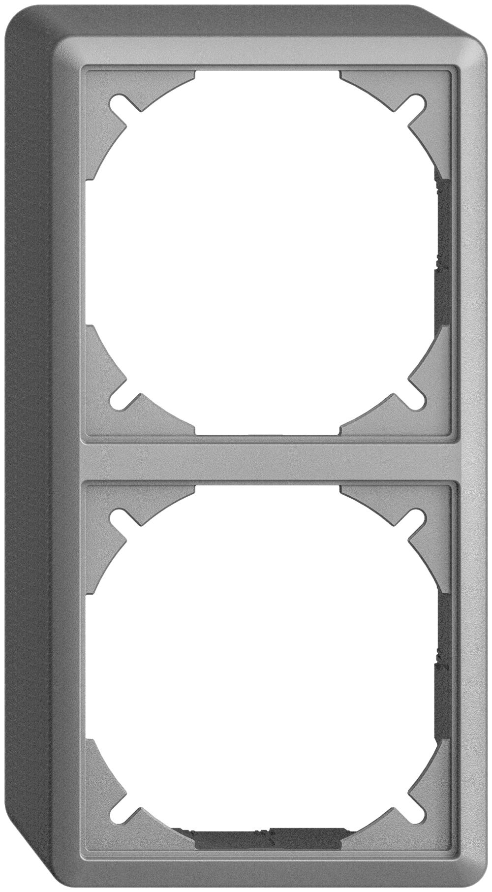 Cappa EDIZIOdue 54mm I-I silver, per combinazione verticale/orizzontale