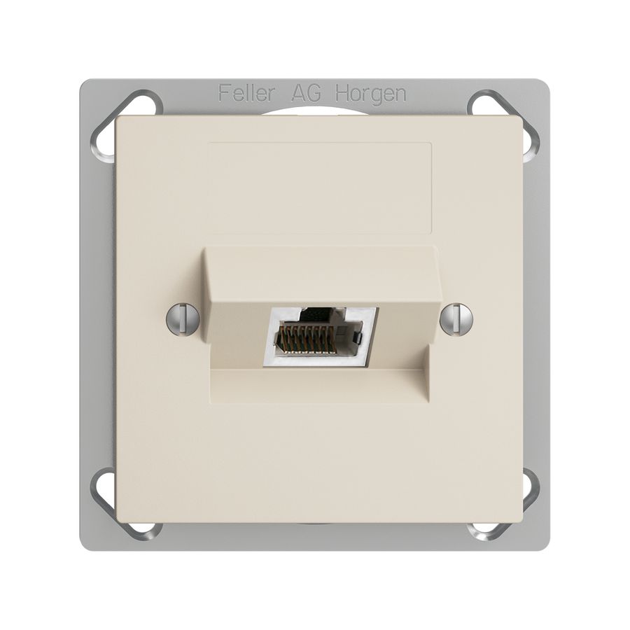 EB-Dose 1×RJ45/s 8P ITplus EDIZIOdue crema