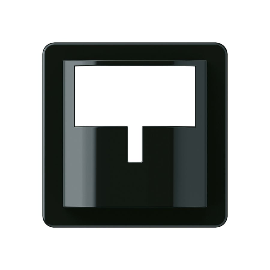 Frontplatte Hager basico H für Bewegungsmelder schwarz