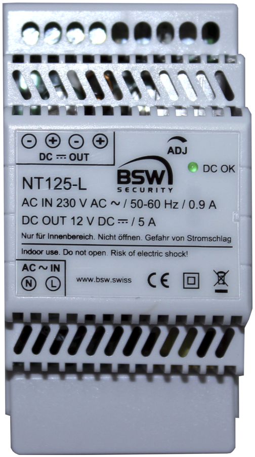 Alimentation AMD BSW NT125-L, 200…240VAC, 12…14VDC, 5A pour module de charge