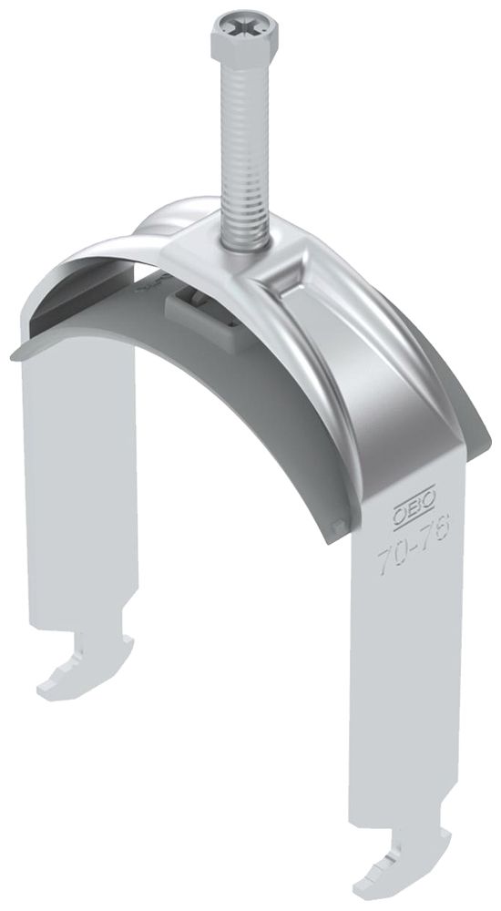 Fixation rapide BET 2056 pied à H matière synthétique 70…76mm 1×câble aluminium