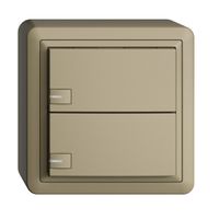 Poussoir KNX RGB AP EDUE, 250mW, a.LED RGB, 2×poussoir, comm.1×touche, sa