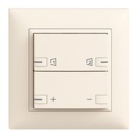 UP-Frontset EDIZIOdue zeptrionAIR Dimmer S1/S2 mit LED crema