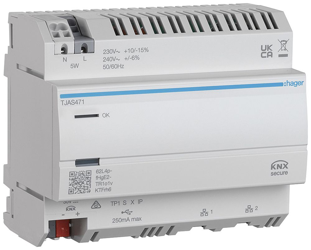 REG-Server Hager domovea plus KNX 230VAC 6 Module