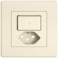 UP-Montageset EDIZIO.liv SNAPFIX® für Kombi.T13 m.1 Knopf bel.m.Frontlinse cr