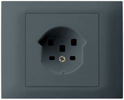 EB-Steckdose HA kallysto Typ 25 mit Steckklemmen mit Prisamobile G3 anthrazit