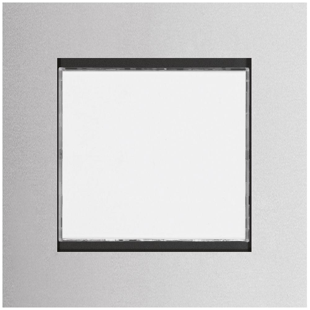 Ruftaster Modul Hager elcom.modesta 2-Draht mit LED-Schild für 1 Whg. Edelstahl