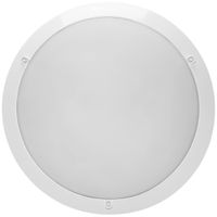 Plafoniera/lpda muro LED INFINI 2000lm 28W HF esteso Ø322mm antivandalo bianco