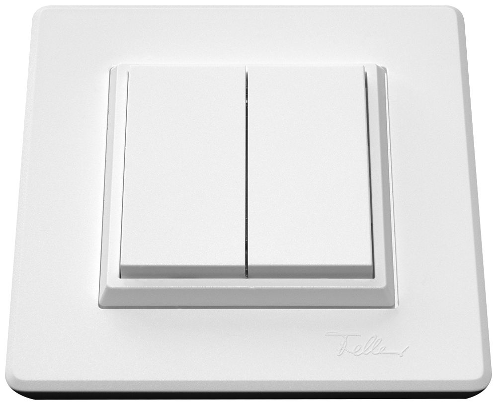 Poussoir RF AP ALADIN EnOcean EDIZIO.liv 2C/2T sans piles blanc