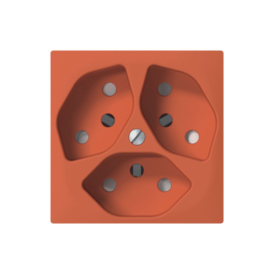 UP-Steckdose SIDUS 3×T13 orange