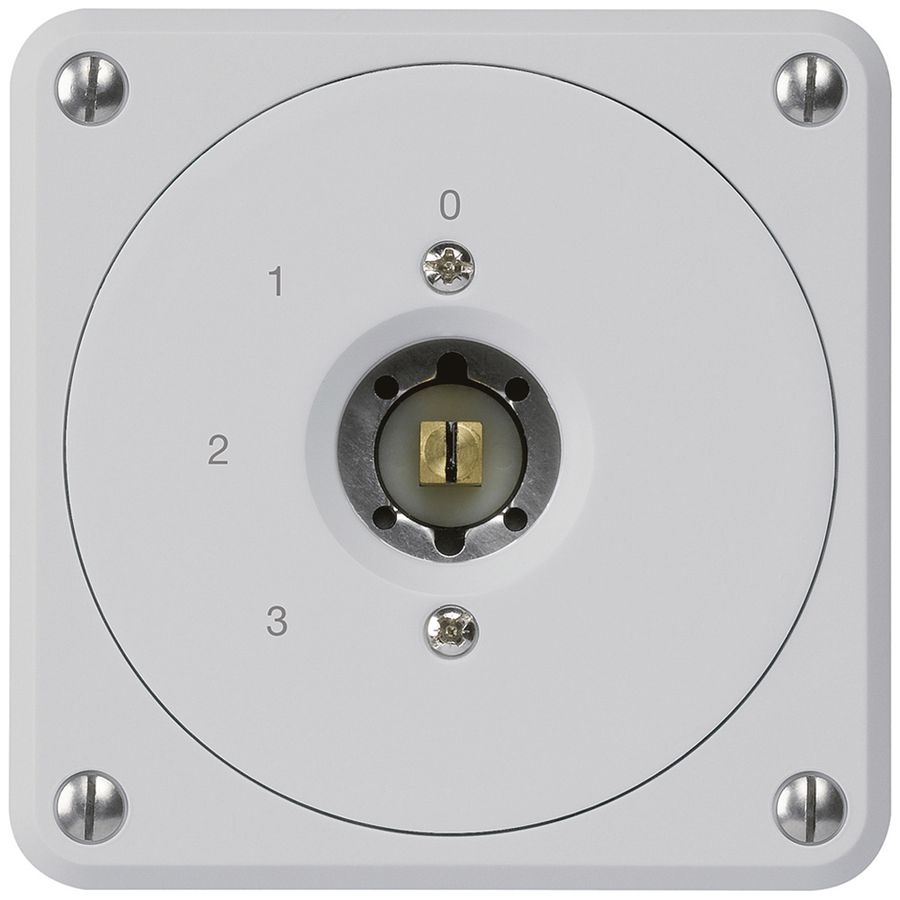 Interrupteur à clé carrée ENC robusto sans clapet 5/1P gris combi