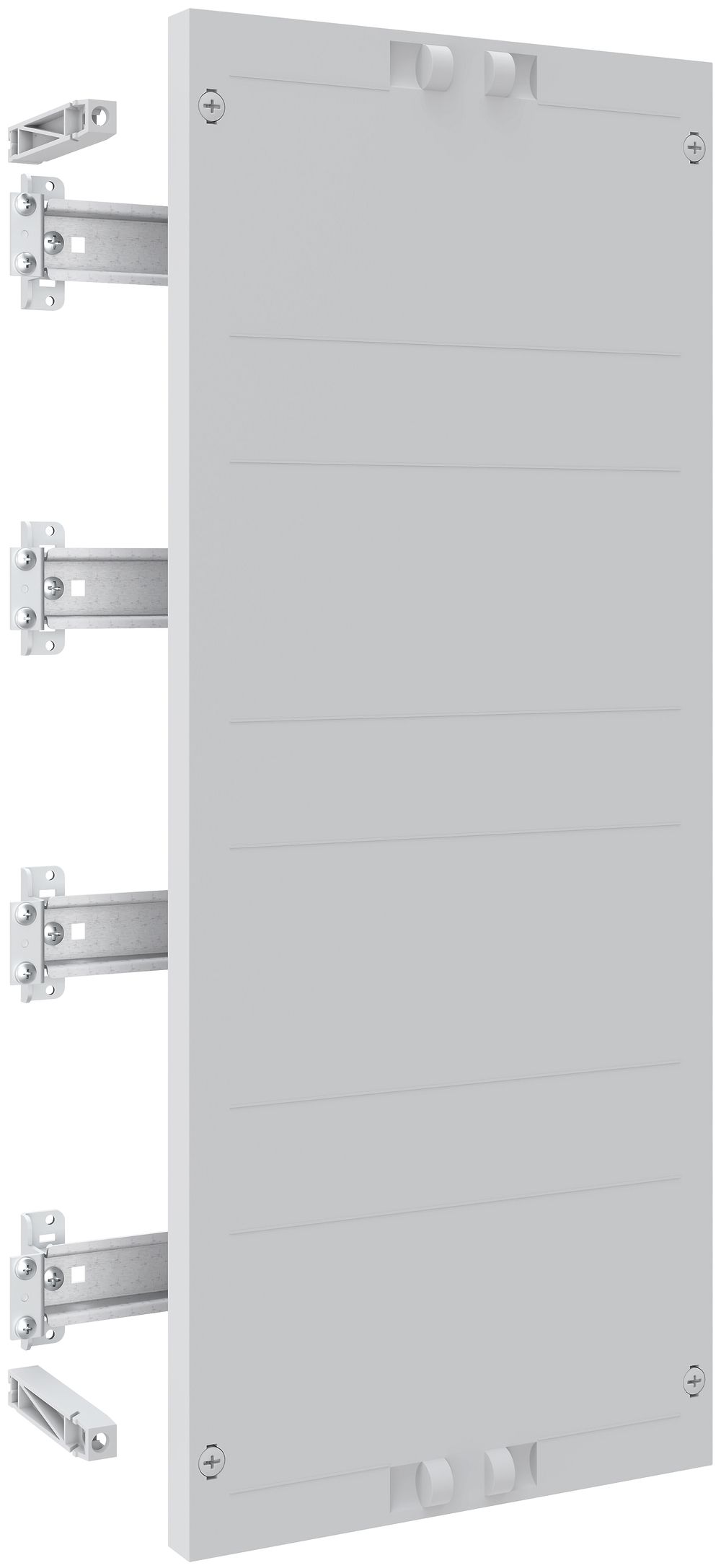 Kit modulare SE Prisma XS, p.apparecchio d.comando 1 parte, 4 file 250×600mm