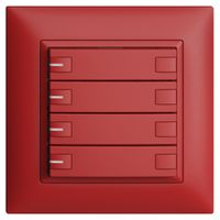 UP-KNX-Taster RGB EDUE FMI, 250mW, m.RGB-LED, 4×Taste, 2×Tastenb., ber