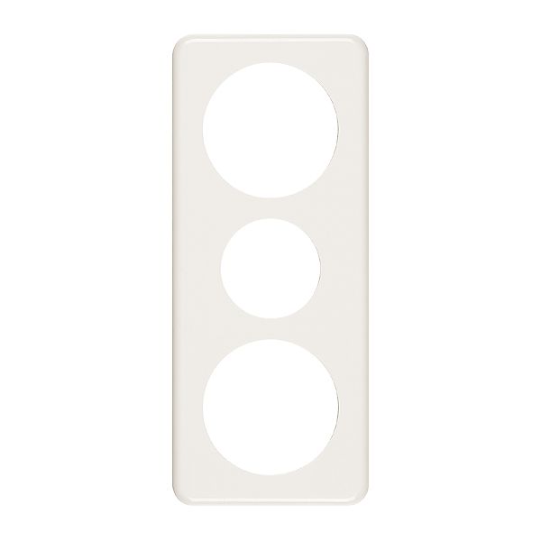 Placca di copertura 3×1 58-43-58 bianco