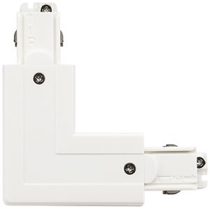 Raccord en L SG ShopLine 3 ph blanc réversible