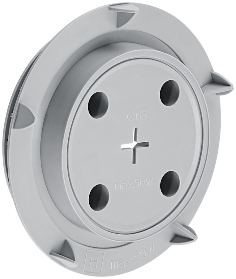 Deckel für Einbaugehäuse HSB Lumina, für LED, Ø 68mm, halogenfrei