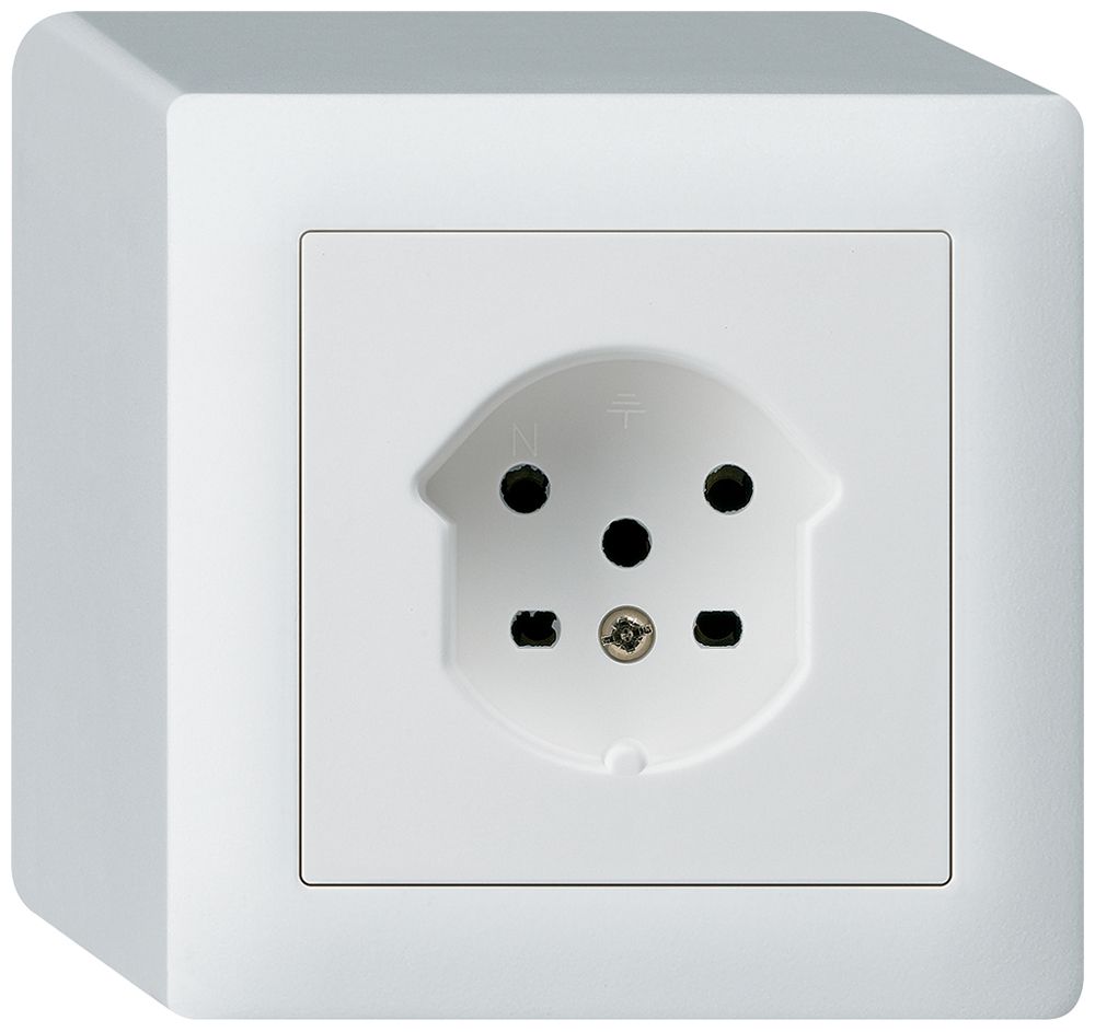 AP-Steckdose kallysto T15 weiss Schraubklemme