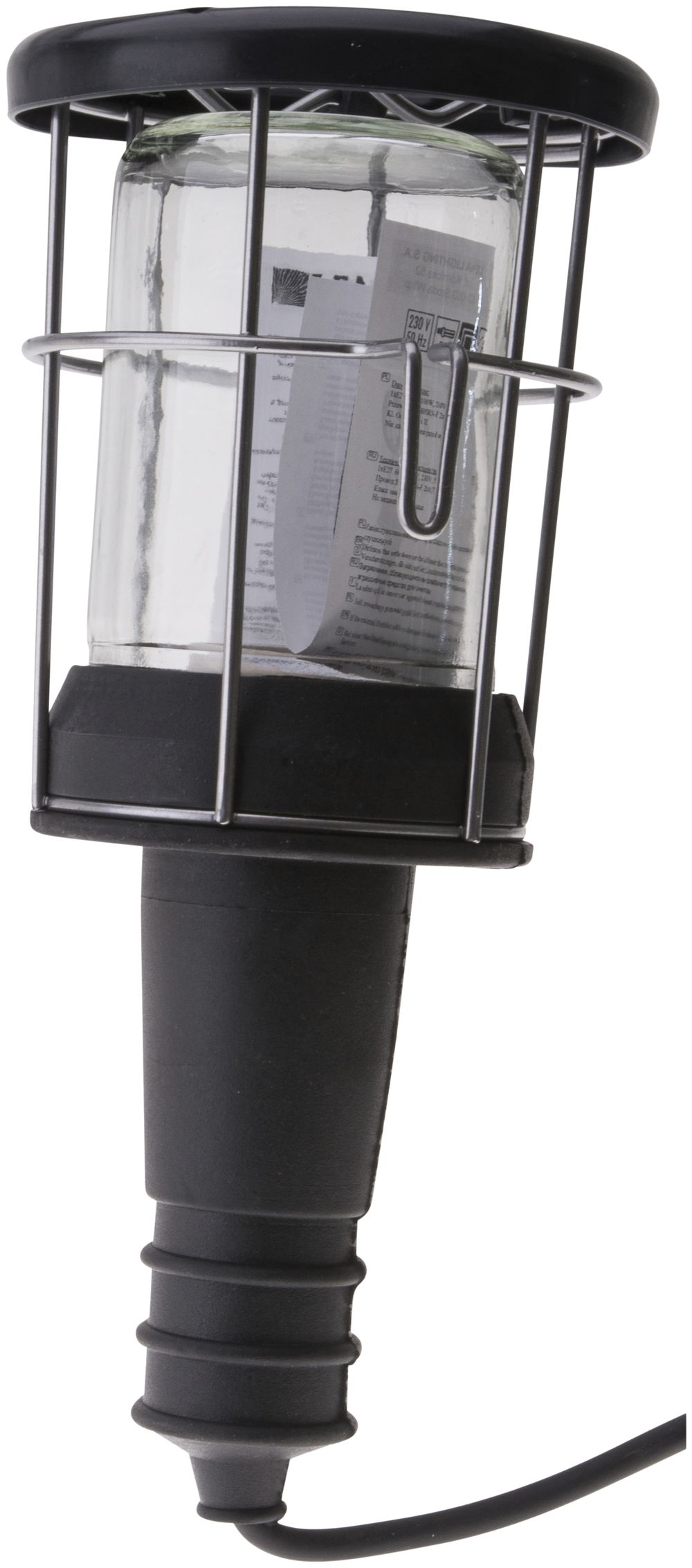 Handleuchte E27 60W Td-Kabel 5m schwarz