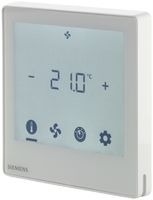 Contrôleur de locaux KNX ENC Siemens RDF800KN, tactile, 230VAC 5F 5A, bianco