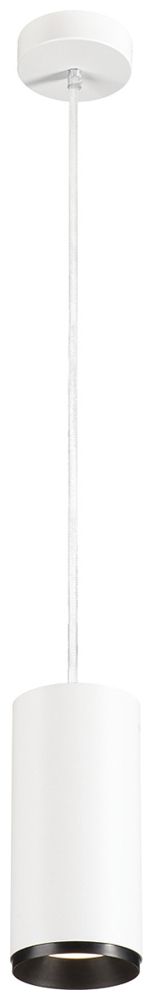 LED-Pendelleuchte SLV NUMINOS L PHASE 28W 2675lm 4000K 24° Ø100×213mm weiss