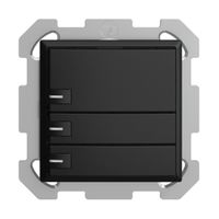 UP-KNX-Taster RGB EDUE, 250mW, m.RGB-LED, 3×Taste, 1×Tastenb., sz